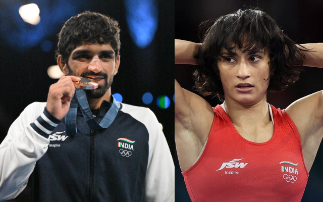 Aman Sehrawat bronze a beacon of hope for India wrestling, while Vinesh awaits a medal miracle Aman Sehrawat and Vinesh Phogat in the Paris Olympics 2024