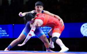 India's U-17 Wrestlers during the event