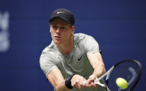 Jannik Sinner in action in US Open