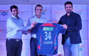 LSG owner Dr. Sanjiv Goenka with their new mentor, Zaheer Khan