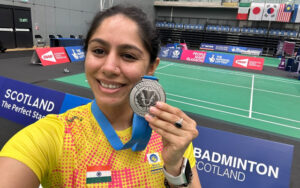 Manasi Joshi with Silver medal at 4Nations Parabadminton Intl at Glasgow