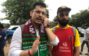 Mohun Bagan and East Bengal fans together