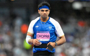 Neeraj Chopra in the Paris Olympics 2024