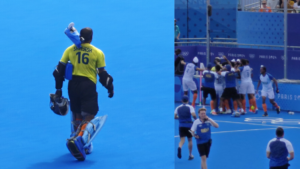 PR Sreejesh in India vs GBR, Paris 2024 Men's Hockey QF