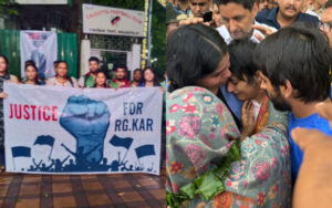 Protest in Kolkata and Vinesh Phogat's arrival