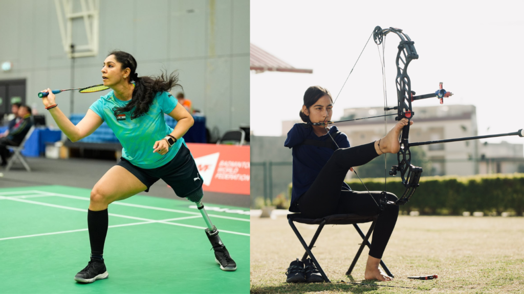 Manasi Joshi, Indian badminton player and Sheetal Devi, Indian Compound Archer