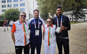 Nishad Kumar and Sumit Antil in Paris