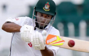 Shakib Al Hasan while batting