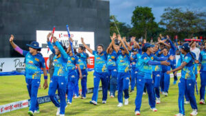 Sri Lanka Women after clinching Asia Cup