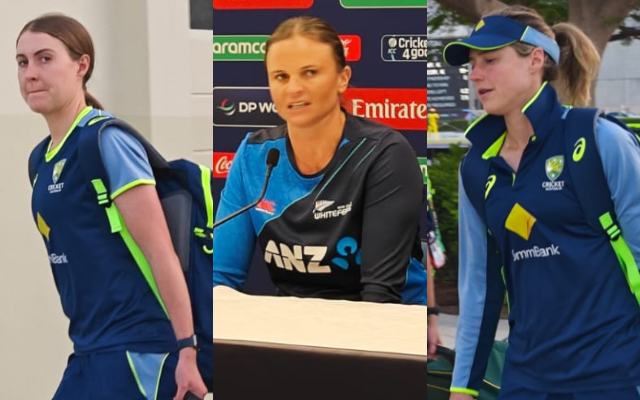New Zealand ready for Sharjah Showdown Against Australia Australia players entering for practice while Suzie Bates in PC