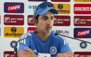 Gautam Gambhir at the Press Conference ahead of the 2nd Test