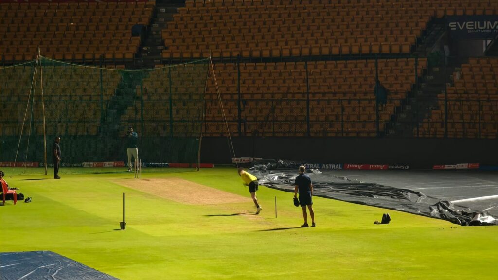 Mohammed Shami bowls almost full tilt at M Chinnaswamy Stadium after India’s horror day vs NZ
