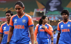 India Women's Cricket Team after defeat vs New Zealand