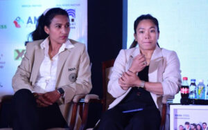 Rani Rampal with Mirabai Chanu