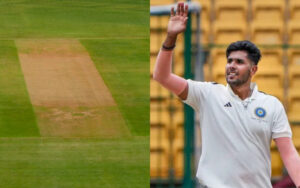 Wankhede's pitch ahead of 3rd pitch and Harshit Rana