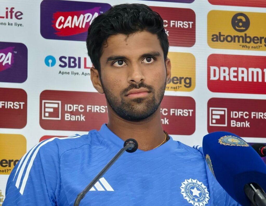 It’s all God’s plan: Washington Sundar Washington Sundar at the press conference