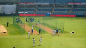 Indian team practice at Wankhede