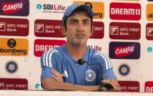 Gautam Gambhir attended the Press Conference ahead of the 3rd test between India and New Zealand