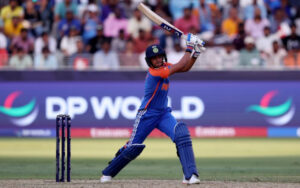 Harmanpreet Kaur in action for India in ICC Women's T20 World Cup