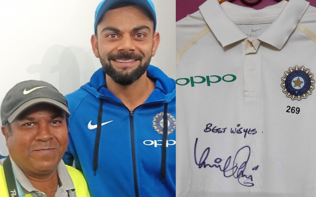 From signed shirt to dropping in at Kirribilli House, Aus memories to savour Debasis Sen with Virat Kohli and Kohli's signed jersey for him from the BGT 2018