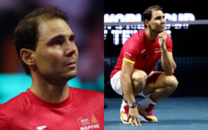 Rafael Nadal in tears