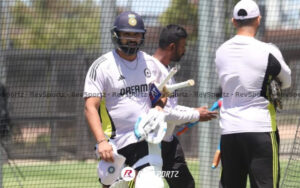 Rohit Sharma during practice session