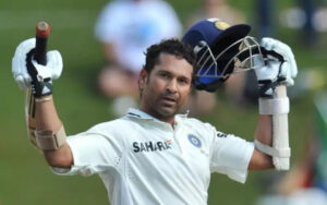 Sachin Tendulkar after a Test Century