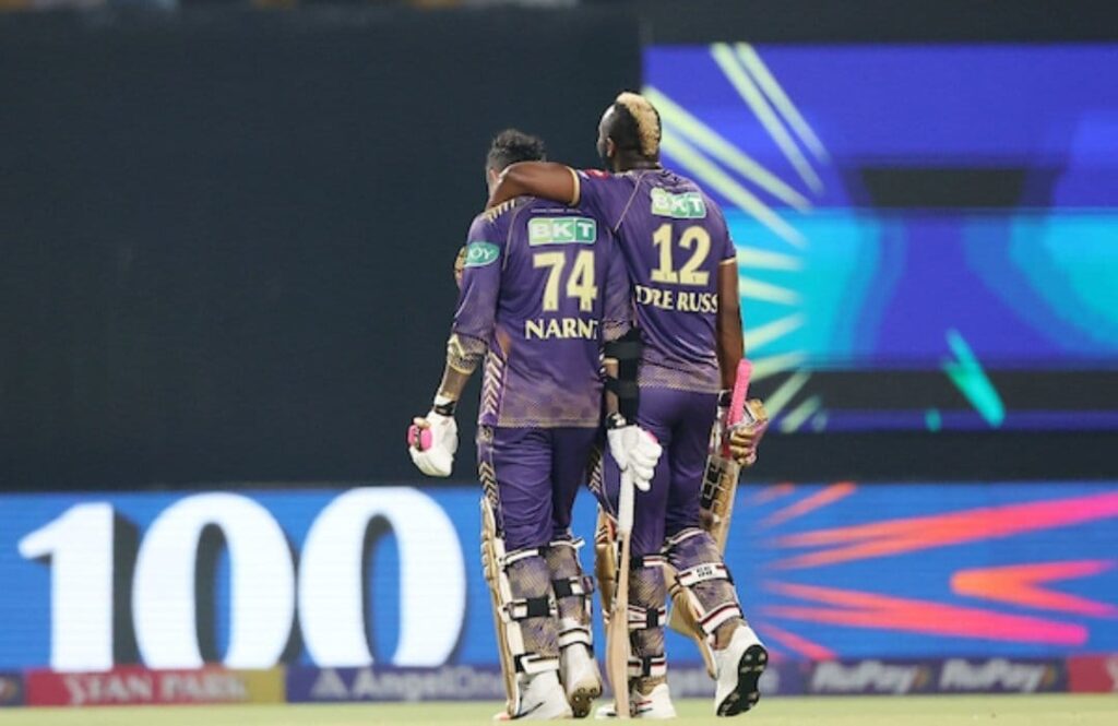 Sunil Narine and Andre Russell for KKR