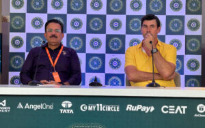 Venky Mysore, CEO of KKR and CSK Head Coach, Stephen Fleming