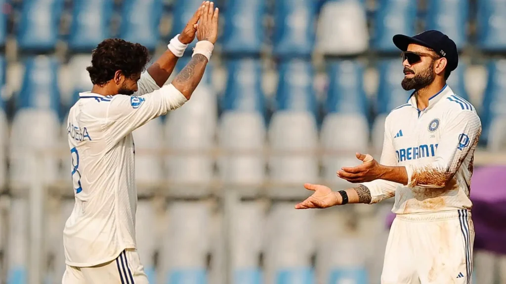 India Surge Ahead on Day 2 as Ashwin and Jadeja Rip Through Kiwi Line-up