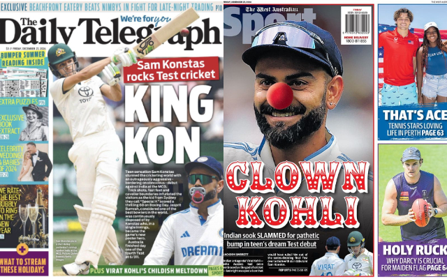 A Clown, Really? The Hypocrisy of the Australian Media and the Silence of Indian Fans Australian media about Virat Kohli during the Boxing Day Test at the MCG