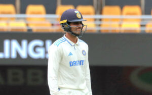 Shubman Gill after getting dismissed at the Gabba