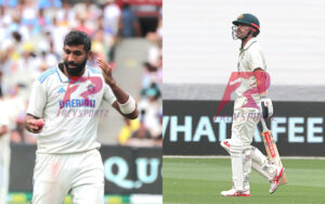 Jasprit Bumrah took the wicket of Travis Head at the MCG