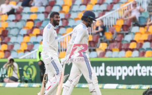 Jasprit Bumrah with Akash Deep at the Gabba