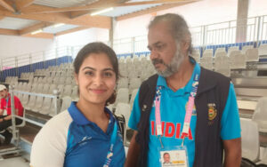 Manu Bhaker with S Kannan