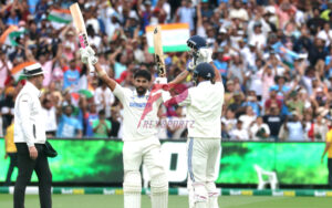 Nitish Kumar Reddy after his century at the MCG