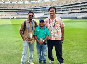 RevSportz representatives in the Border-Gavaskar Trophy in Australia