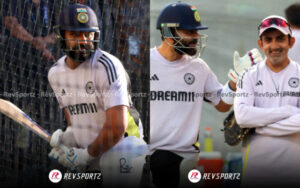 Rohit Sharma, Virat Kohli, and Gautam Gambhir in practice session in Adelaide