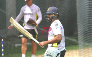 Rohit Sharma at the MCG nets