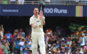 Travis Head after his century at the Gabba vs India