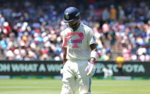 Virat Kohli after getting out in the second innings at the MCG