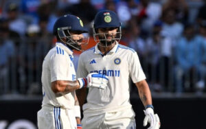 Virat Kohli and Nitish Kumar Reddy for India