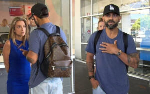 Virat Kohli showing his displeasure to the reporter