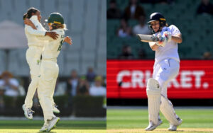 Alana King for Australia and Nat Sciver-Brunt for England in the Women's Ashes Test at the MCG