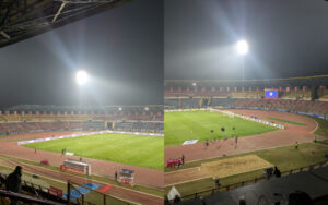 Empty stadium in Guwahati