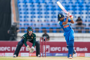 Pratika Rawal in action against Ireland