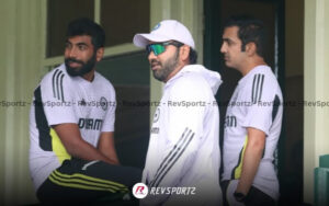 Jasprit Bumrah, Rohit Sharma and Gautam Gambhir at the SCG