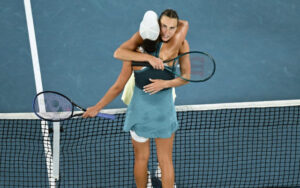 Madison Keys and Aryna Sabalenka at the Australian Open Final