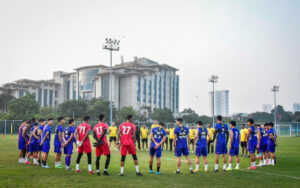 Mohammedan Sporting players at practice