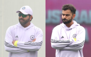 Rohit Sharma and Virat Kohli at the SCG Nets